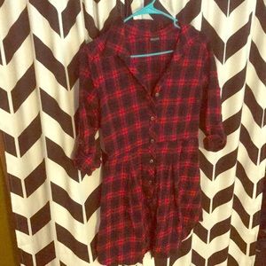 Love Culture Flannel Dress